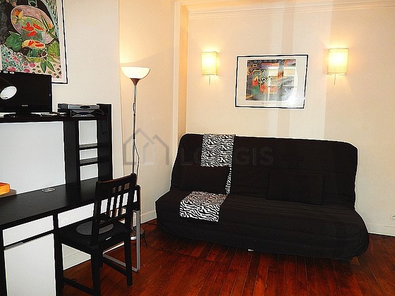 Living room with wooden floor