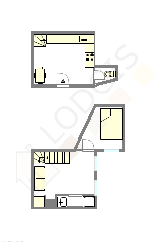 Apartamento París 1° - Plano interactivo