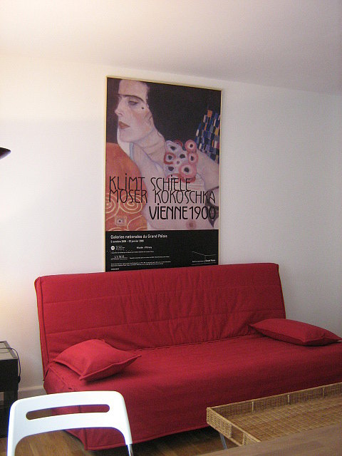 Living room with wooden floor