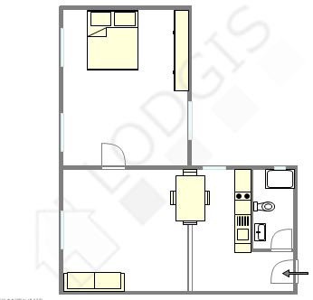 Appartamento Parigi 15° - Piantina interattiva