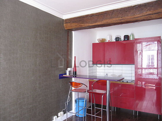 Beautiful kitchen with wooden floor
