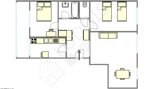 Apartment Hauts de seine Sud - Interactive plan