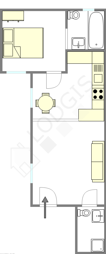 Apartamento París 10° - Plano interactivo