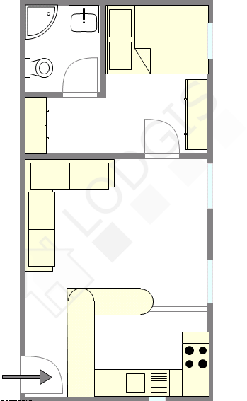 Квартира Париж 8° - Интерактивный план