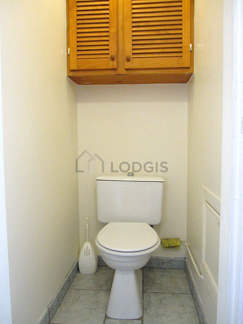 Toilets separated from the bathroom