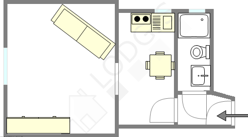 Appartement Paris 17° - Plan interactif