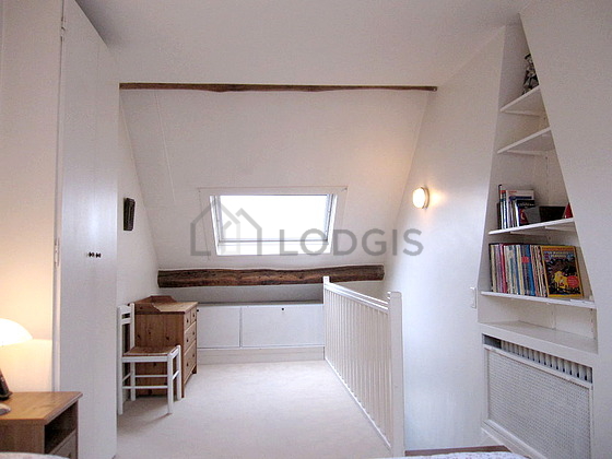 Bedroom with double-glazed windows facing the courtyard