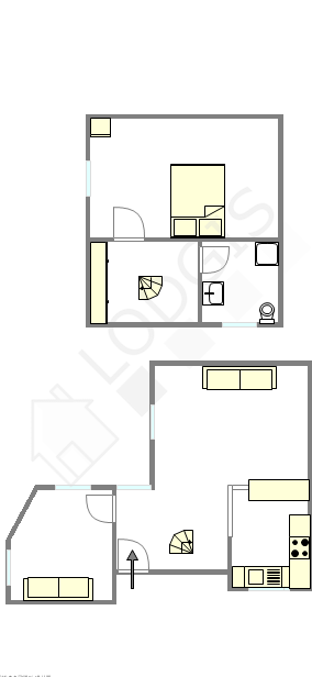 Дуплекс Париж 16° - Интерактивный план