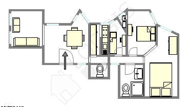 Appartement Paris 16° - Plan interactif