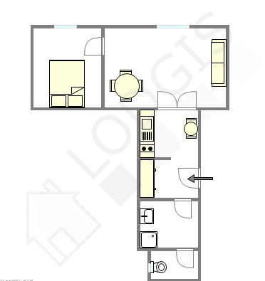 Apartment Saint-Cloud - Interactive plan