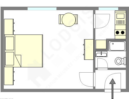 Apartamento Paris 2° - Plano interativo
