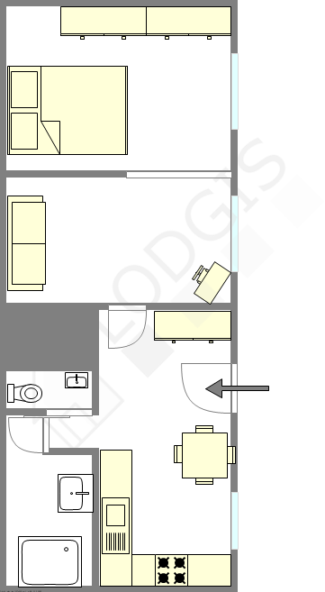 Appartamento Parigi 5° - Piantina interattiva