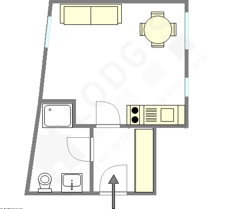 Appartement Paris 12° - Plan interactif