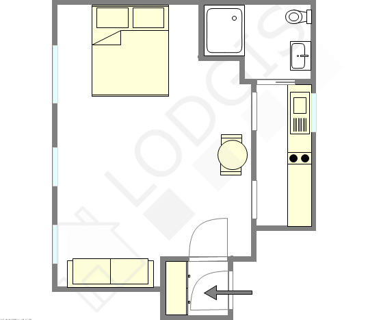 Appartamento Parigi 5° - Piantina interattiva
