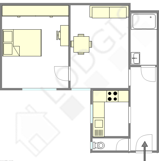 Квартира Париж 17° - Интерактивный план