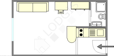 Квартира Париж 13° - Интерактивный план