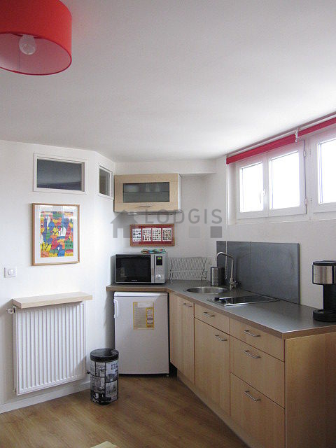 Beautiful kitchen with wooden floor