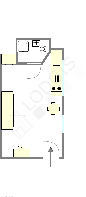 Apartment Paris 10° - Interactive plan