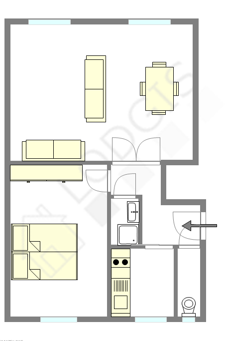 Appartamento Parigi 12° - Piantina interattiva