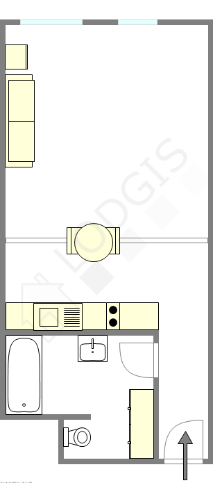 Appartement Paris 8° - Plan interactif