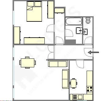 Apartamento Suresnes - Plano interactivo