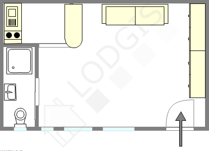 Квартира Париж 14° - Интерактивный план